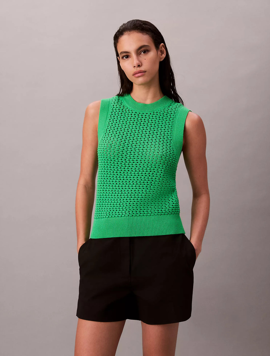 Women’s Open Knit Tank Top
