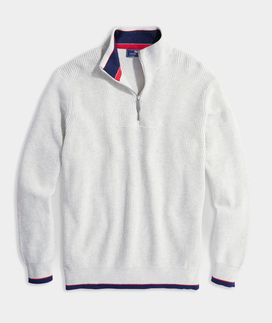 Cotton Americana Quarter-Zip