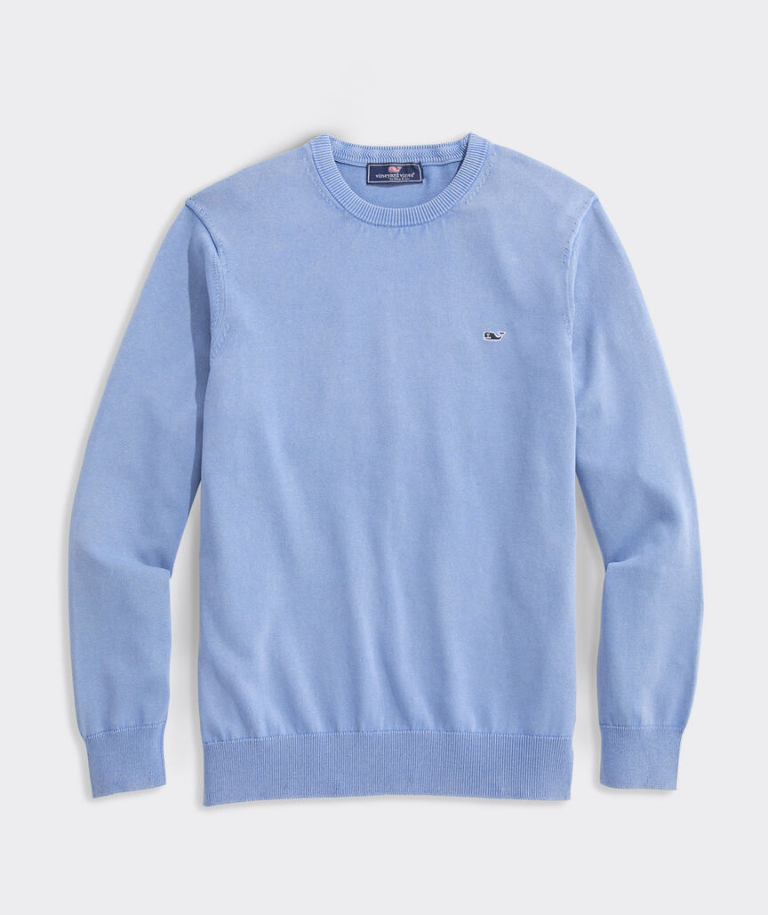Garment-Dyed Cotton Crewneck