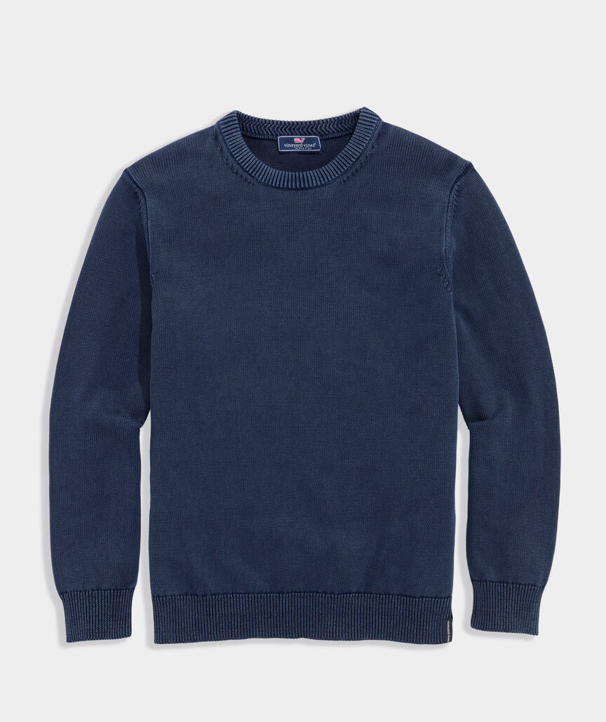 Garment-Dyed Cotton Crewneck