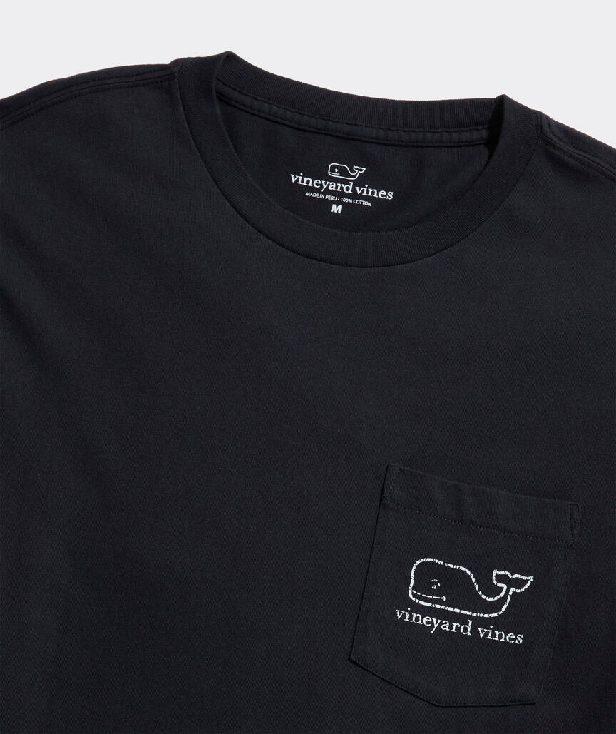 Vintage Whale Long-Sleeve Pocket Tee