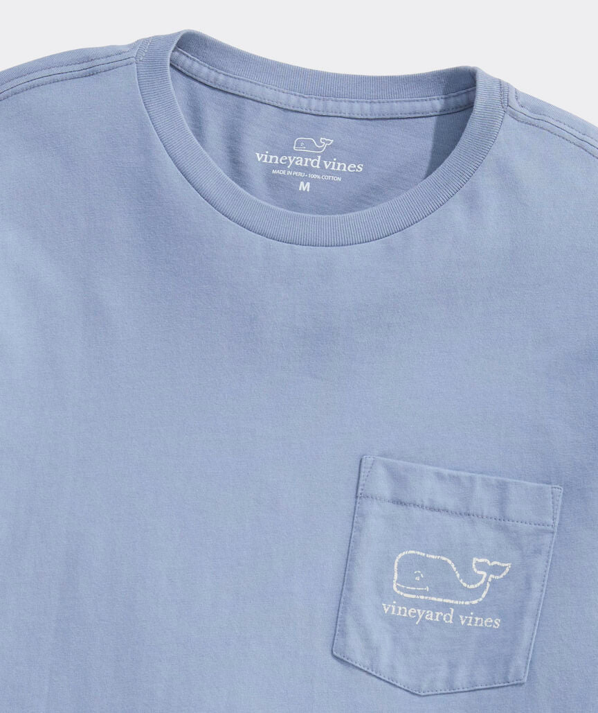 Vintage Whale Long-Sleeve Pocket Tee
