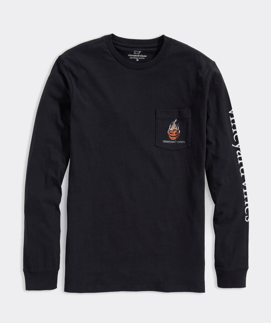 Headless Horseman Whale Long-Sleeve Pocket Tee