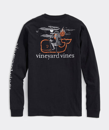 Headless Horseman Whale Long-Sleeve Pocket Tee