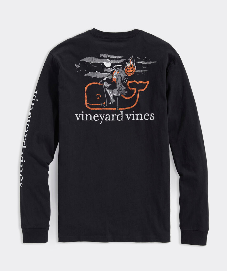 Headless Horseman Whale Long-Sleeve Pocket Tee