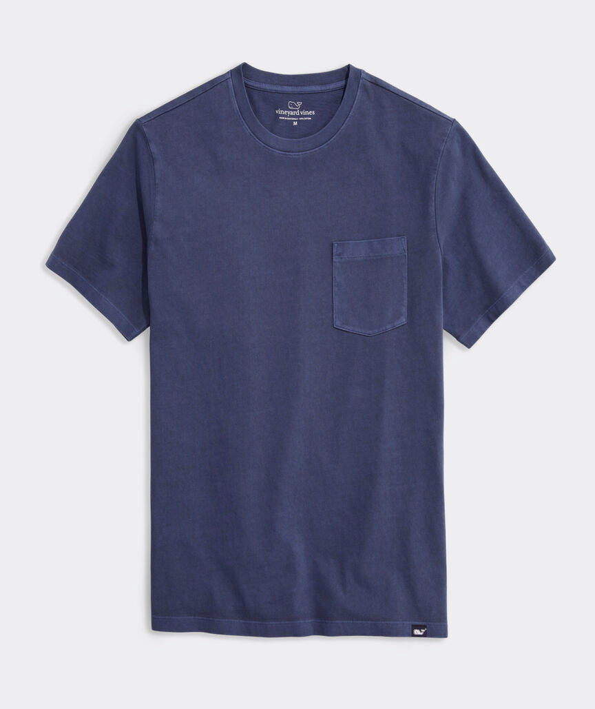 Garment-Dyed Surf Pocket Tee