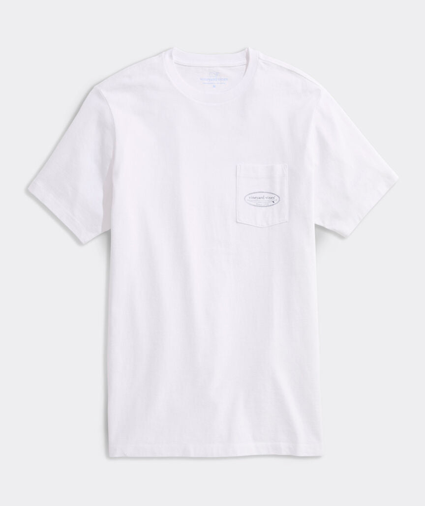 Drift Dye Outlined Surf Logo Short-Sleeve Pocket Tee