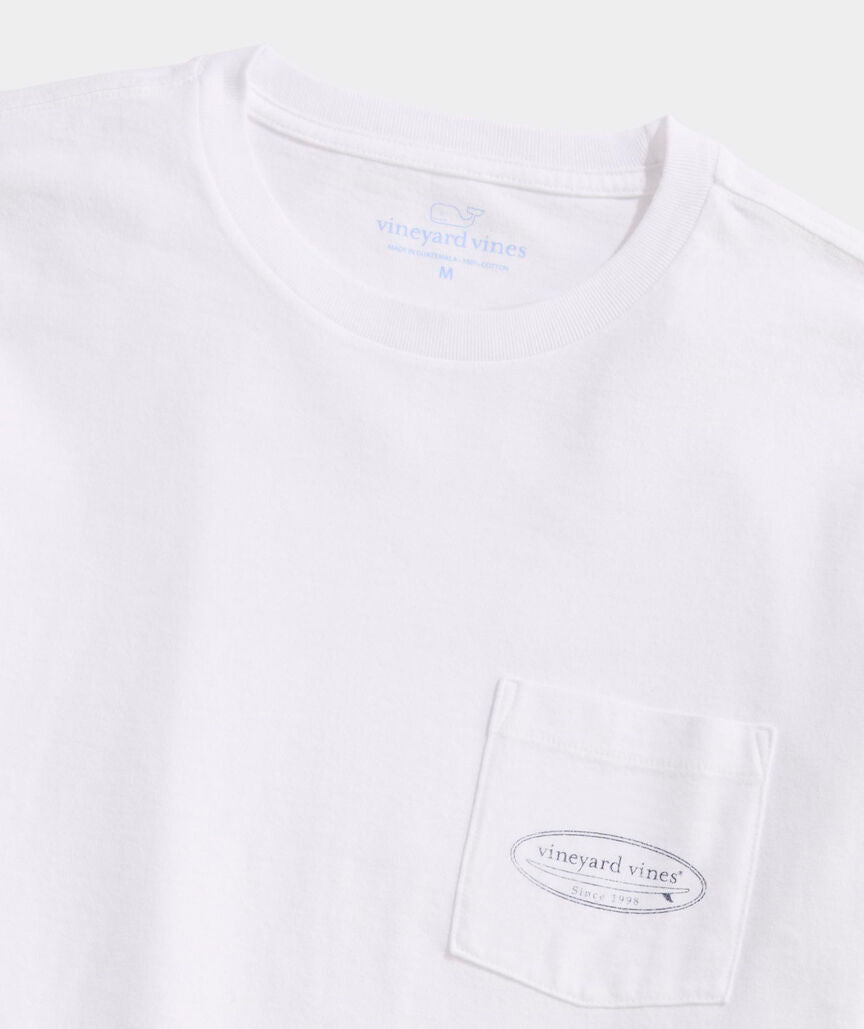 Drift Dye Outlined Surf Logo Short-Sleeve Pocket Tee