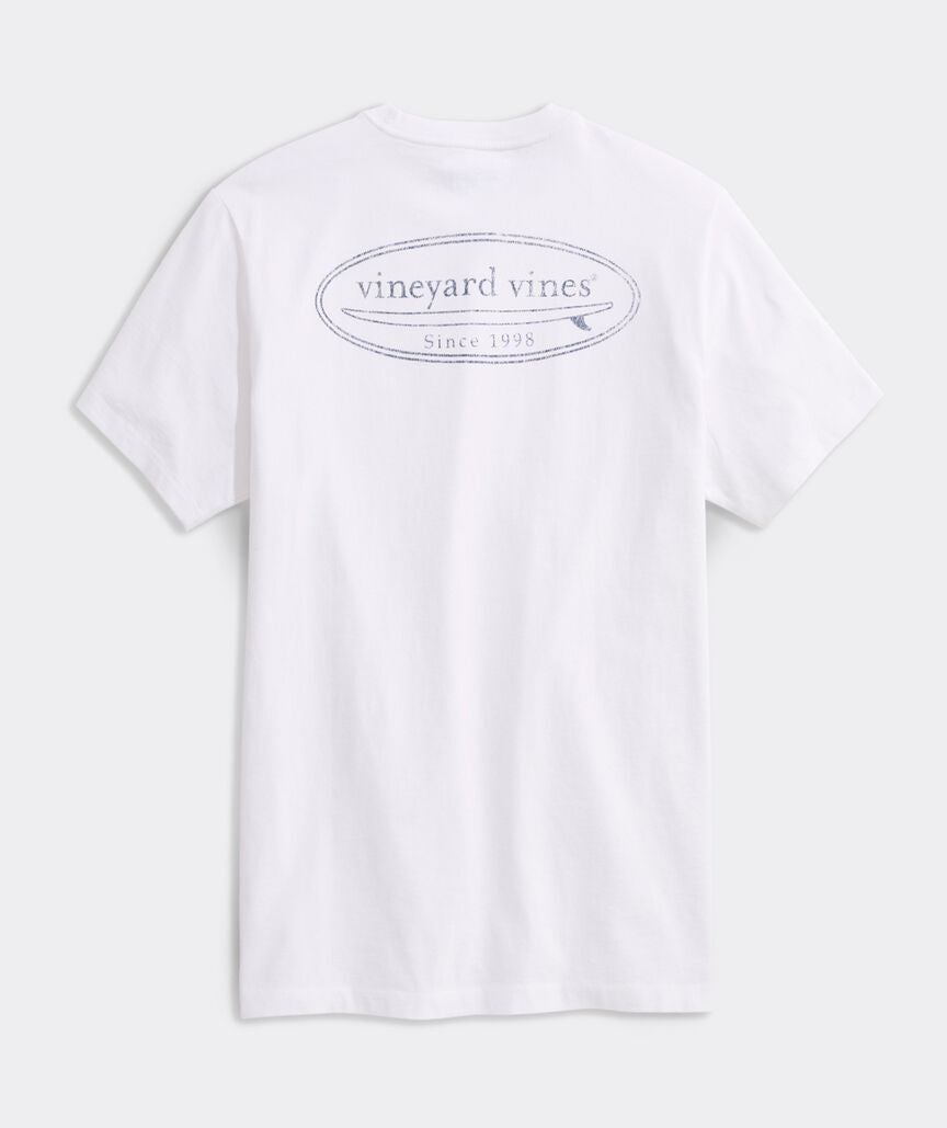 Drift Dye Outlined Surf Logo Short-Sleeve Pocket Tee