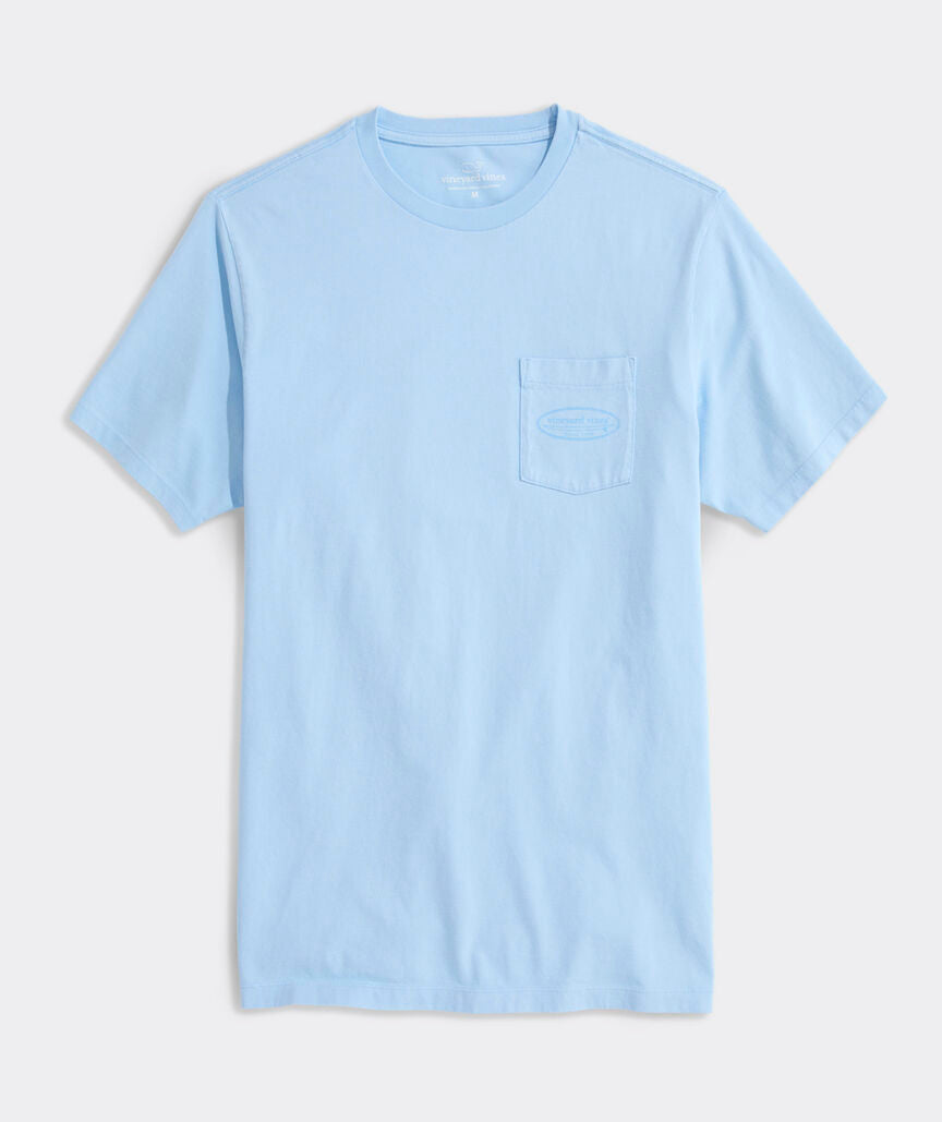 Drift Dye Outlined Surf Logo Short-Sleeve Pocket Tee