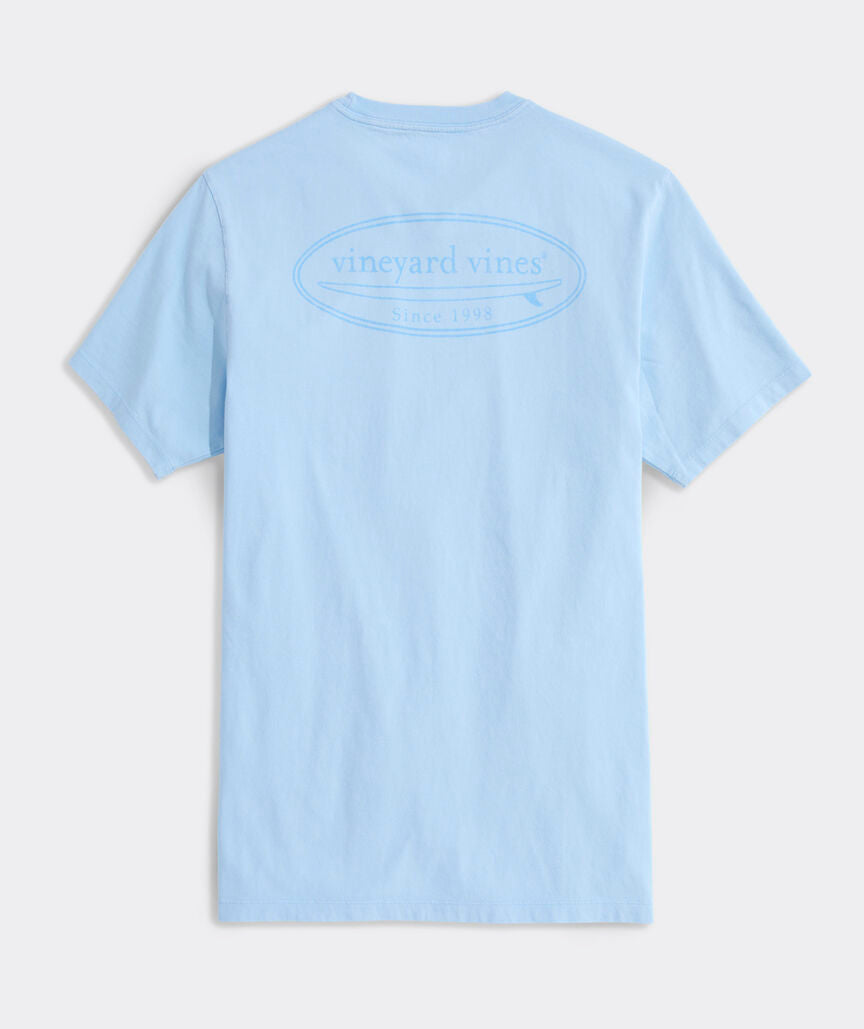 Drift Dye Outlined Surf Logo Short-Sleeve Pocket Tee