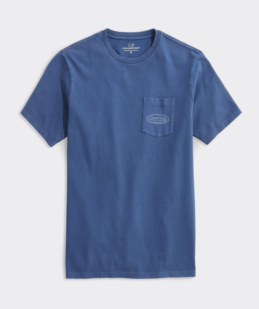 Drift Dye Outlined Surf Logo Short-Sleeve Pocket Tee