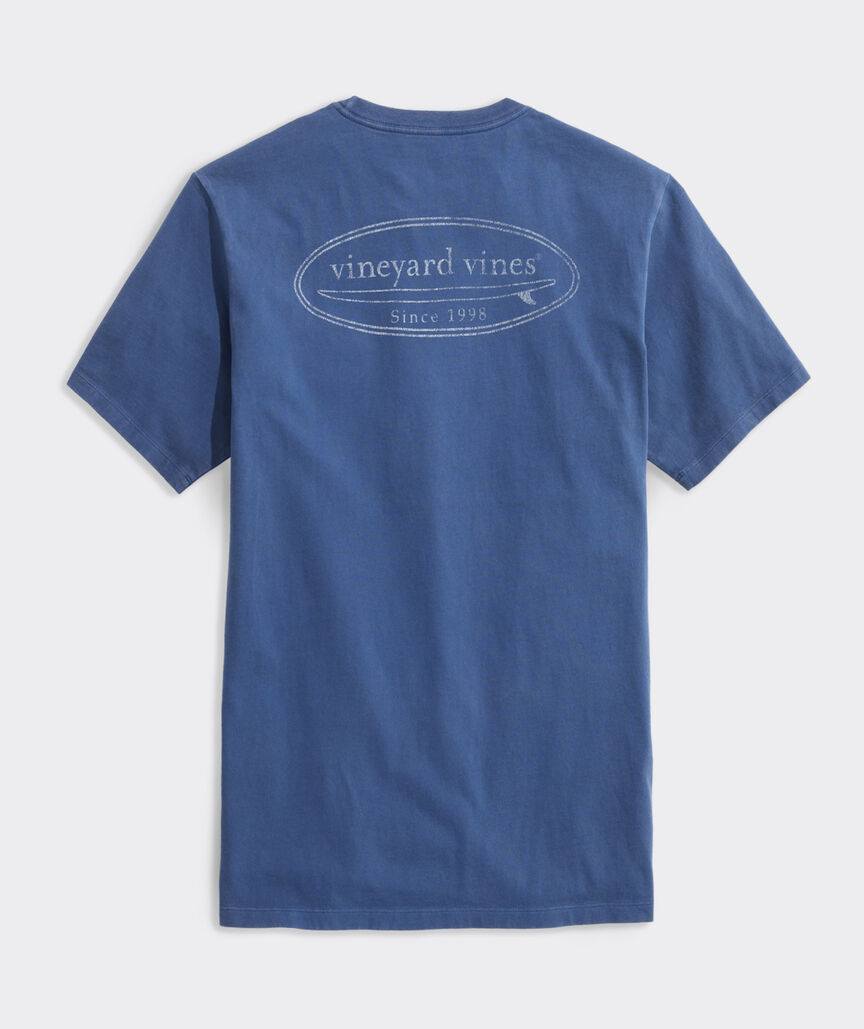 Drift Dye Outlined Surf Logo Short-Sleeve Pocket Tee