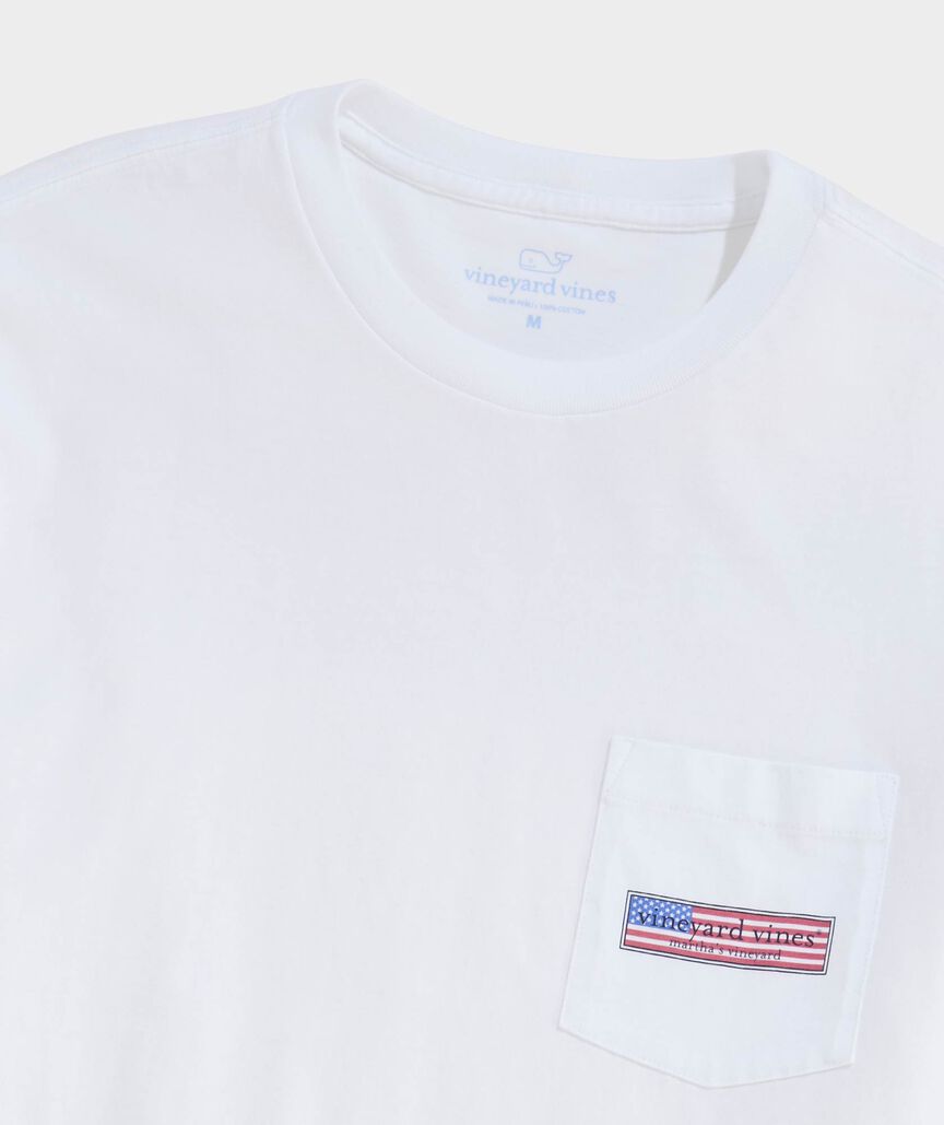 Classic USA Logo Box Short-Sleeve Pocket Tee
