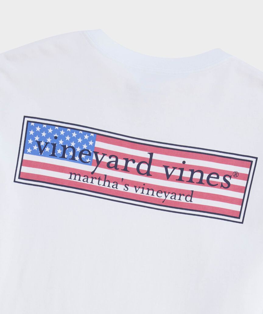 Classic USA Logo Box Short-Sleeve Pocket Tee