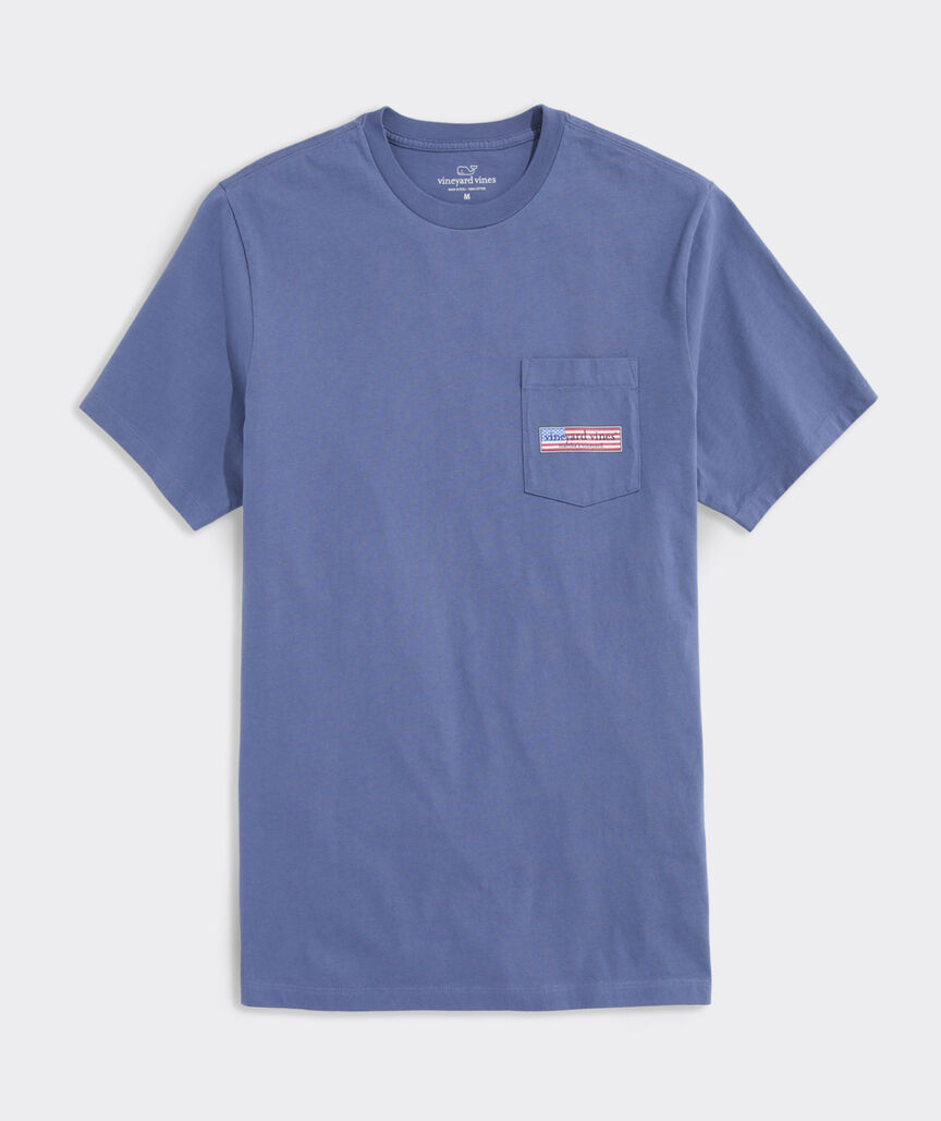 Classic USA Logo Box Short-Sleeve Pocket Tee