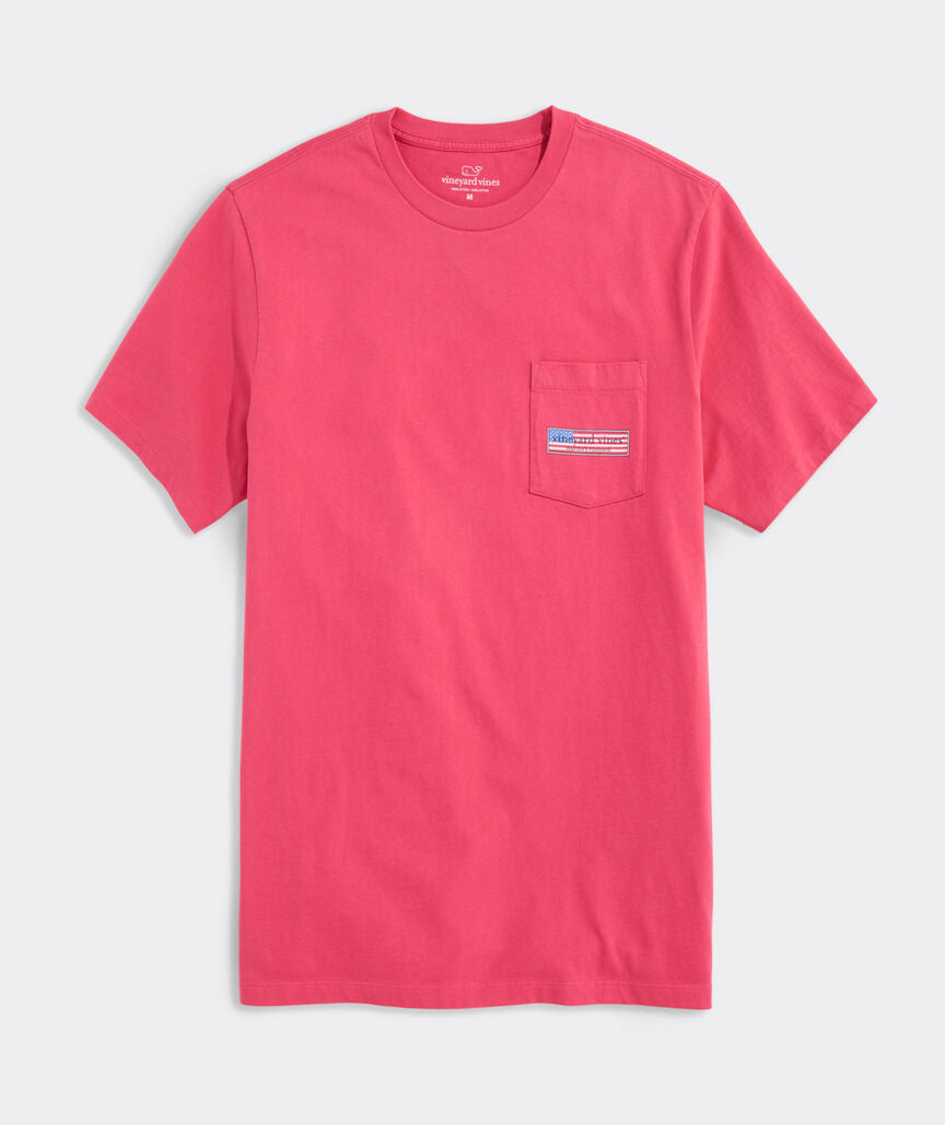 Classic USA Logo Box Short-Sleeve Pocket Tee