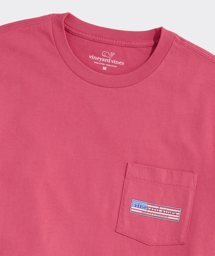 Classic USA Logo Box Short-Sleeve Pocket Tee