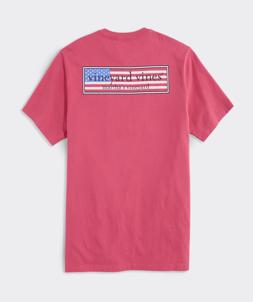 Classic USA Logo Box Short-Sleeve Pocket Tee