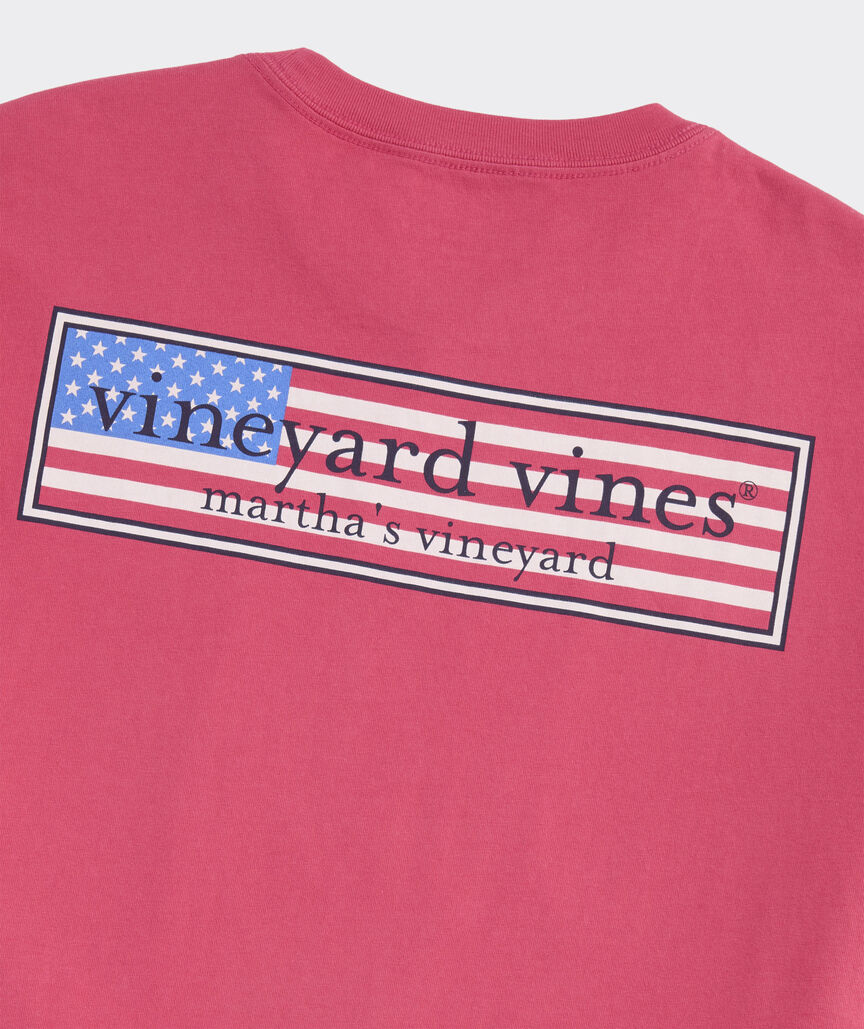 Classic USA Logo Box Short-Sleeve Pocket Tee