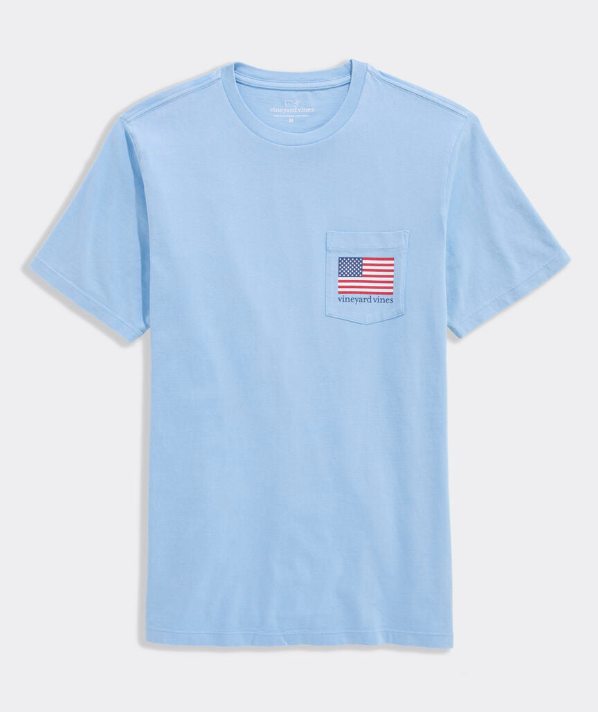 Drift Dye Beer Pong Flag Short-Sleeve Pocket Tee