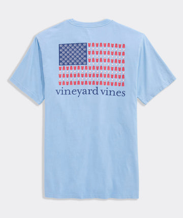 Drift Dye Beer Pong Flag Short-Sleeve Pocket Tee