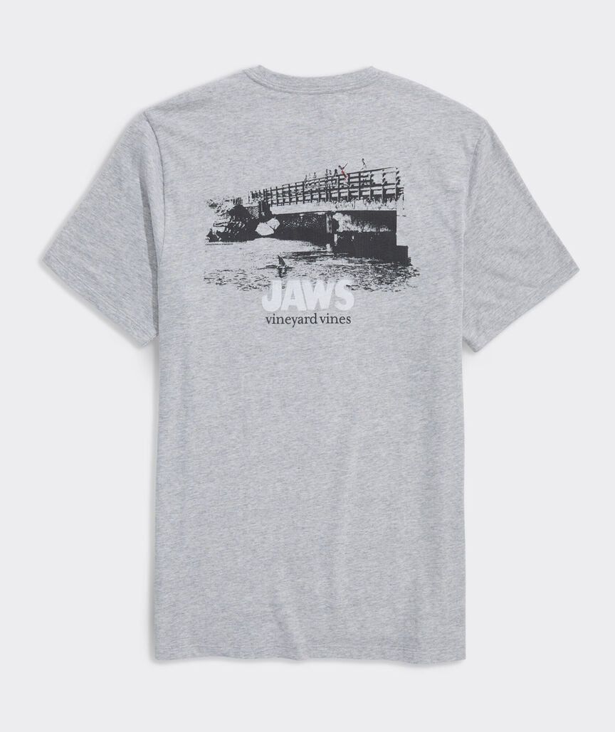JAWS x vineyard vines Jaws Bridge Short-Sleeve Pocket Tee