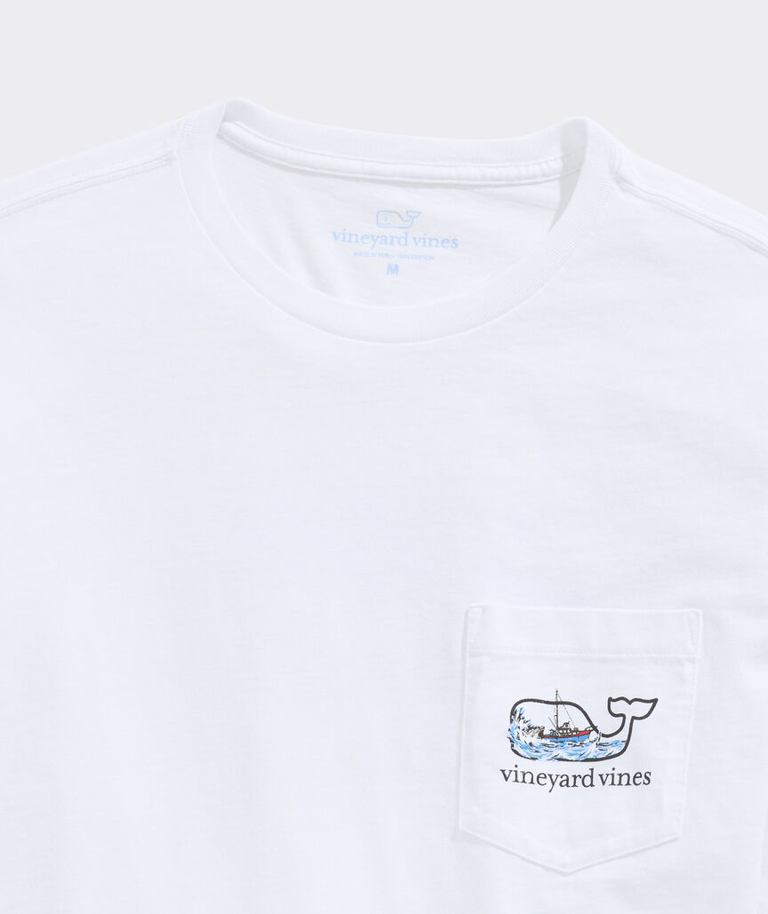 JAWS x vineyard vines Orca Whale Long-Sleeve Pocket Tee