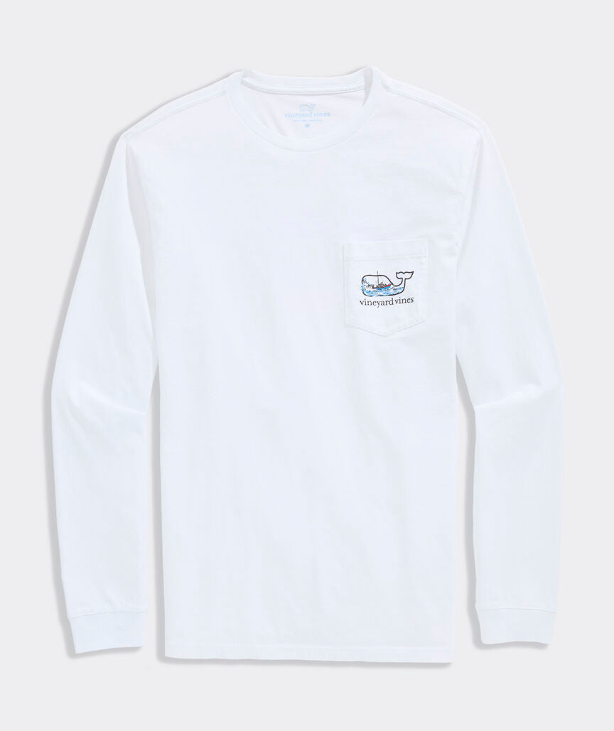 JAWS x vineyard vines Orca Whale Long-Sleeve Pocket Tee