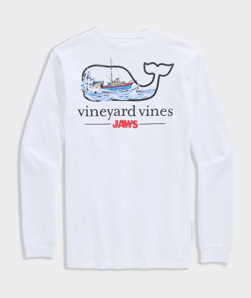 JAWS x vineyard vines Orca Whale Long-Sleeve Pocket Tee