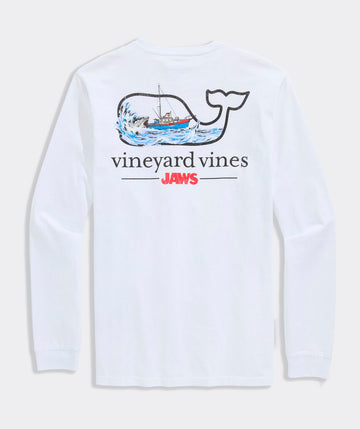JAWS x vineyard vines Orca Whale Long-Sleeve Pocket Tee