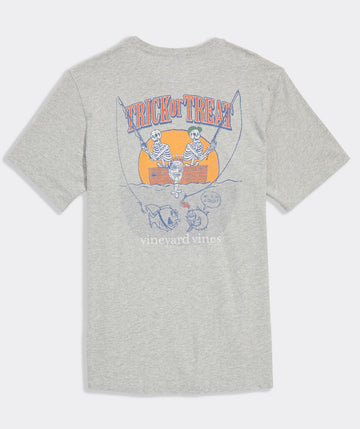 Fishing Skeletons Short-Sleeve Pocket Tee