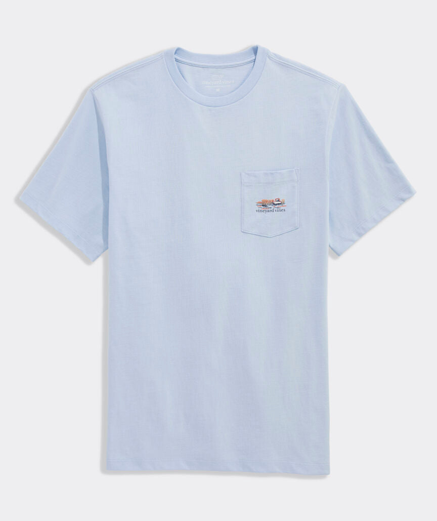 Dockside Autumn Wakes Short-Sleeve Pocket Tee