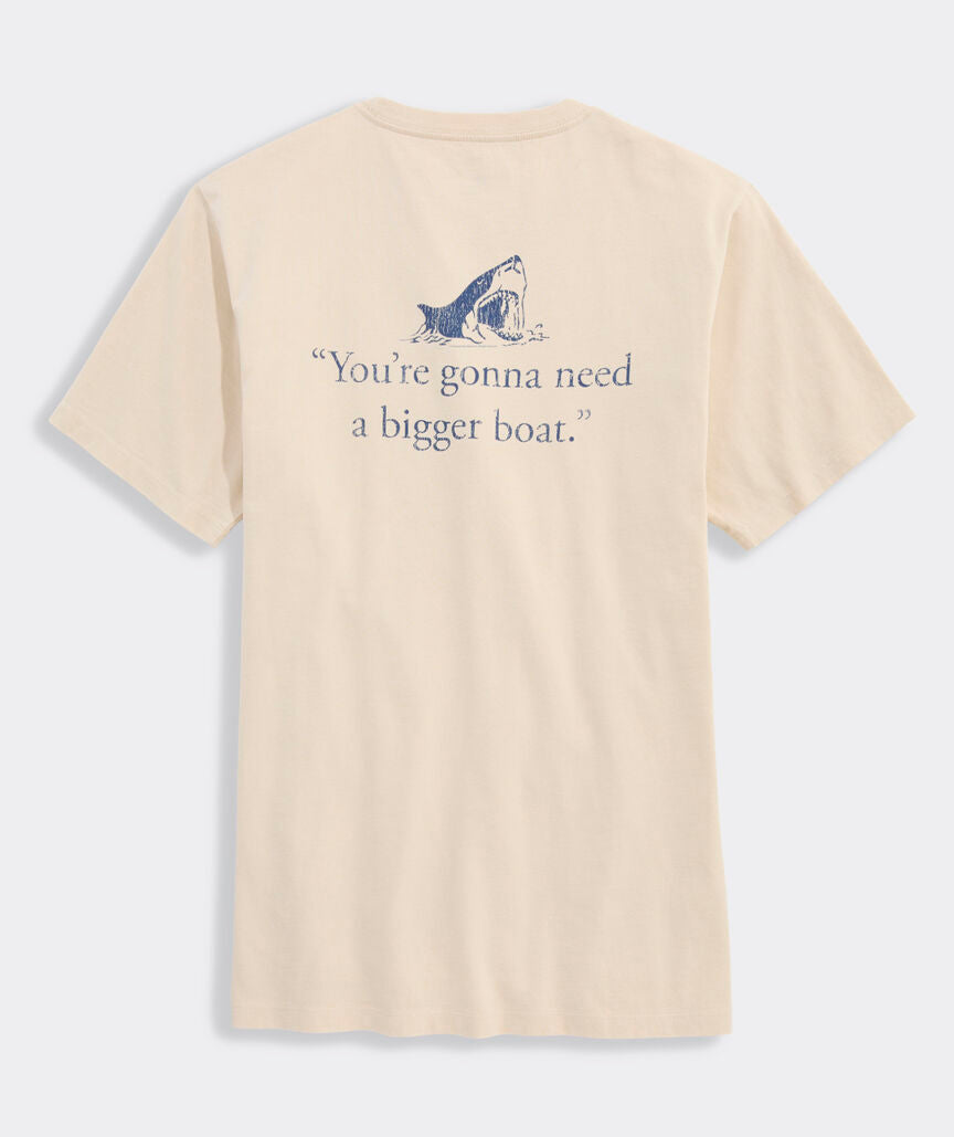 JAWS x vineyard vines Bigger Boat Short-Sleeve Pocket Tee