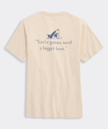 JAWS x vineyard vines Bigger Boat Short-Sleeve Pocket Tee