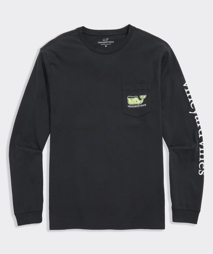 Franken-Whale Long-Sleeve Pocket Tee