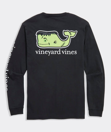 Franken-Whale Long-Sleeve Pocket Tee