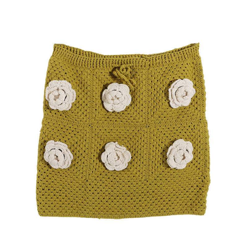 Handmade Trico Knitted Women Skirt