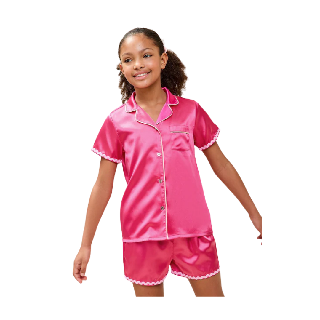 Girls Satin Pajama Set
