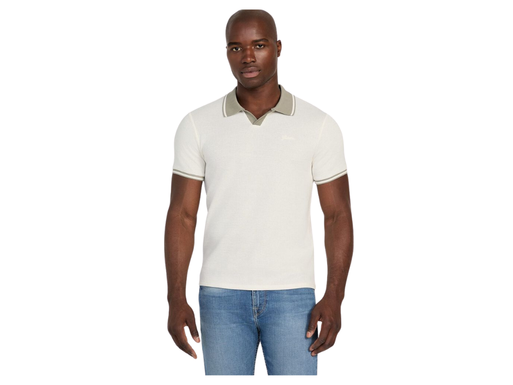 Men’s Textured Polo Shirt