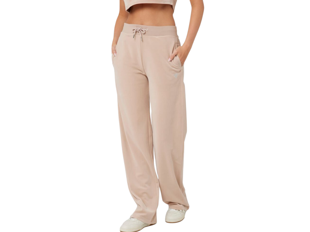 Women’s Beige Wide-Leg Lounge Pants