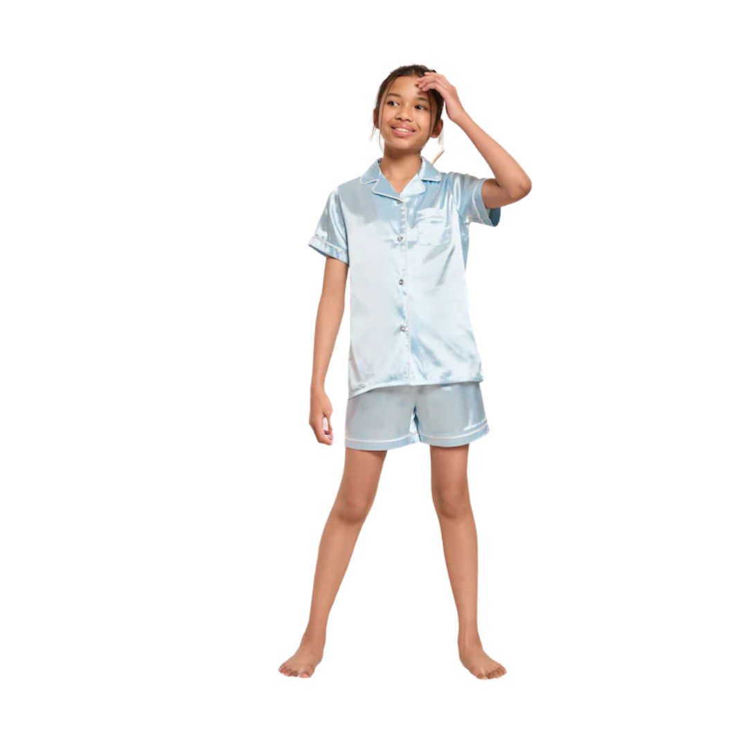 Girls Satin Pajama Set