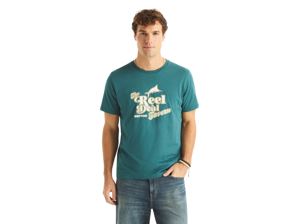 Men’s Nautica “The Reel Deal” Graphic T-Shirt