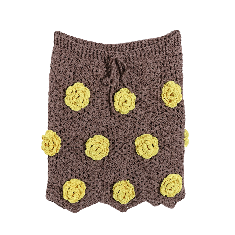 Handmade Trico Knitted Women Skirt