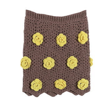 Handmade Trico Knitted Women Skirt