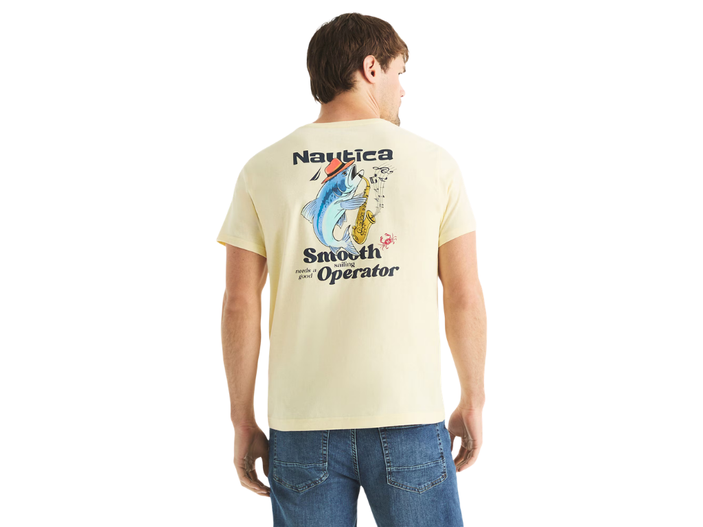Men’s Nautica Graphic Back Print T-Shirt