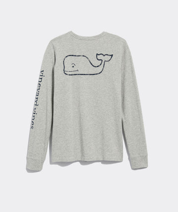 Vintage Whale Long-Sleeve Pocket Tee