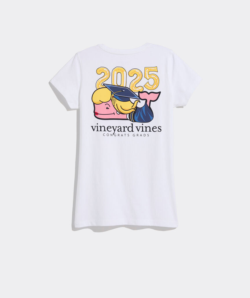 Women's 2025 Graduation Whale Short-Sleeve Pocket Tee