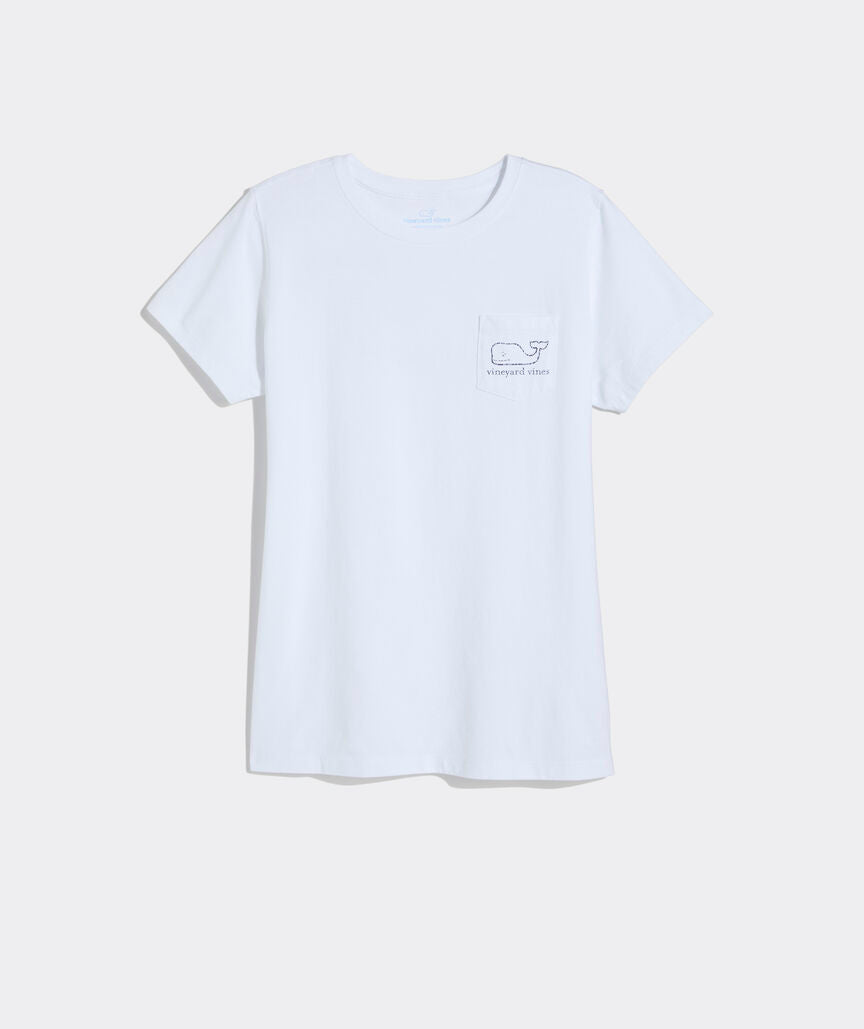 Women's Vintage Whale Short-Sleeve Pocket Tee