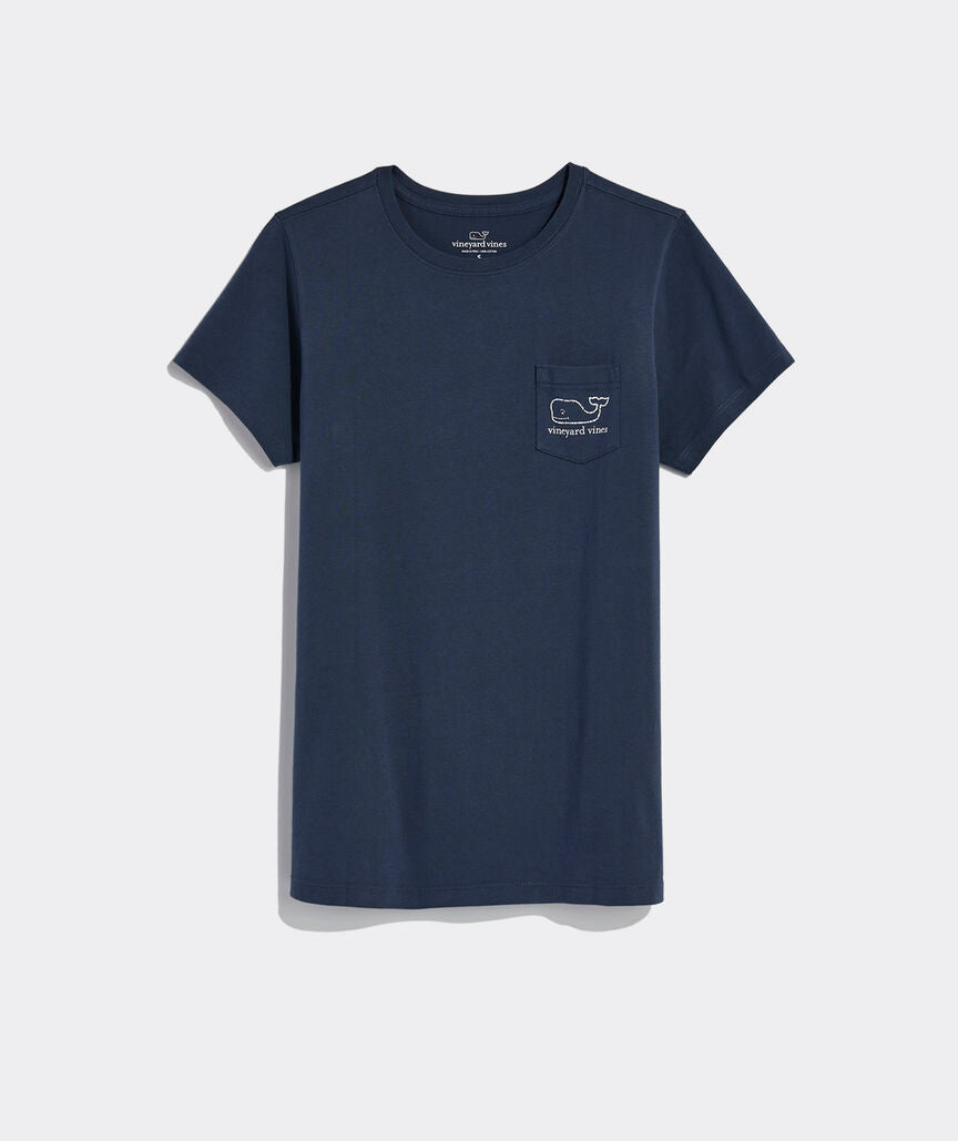 Women's Vintage Whale Short-Sleeve Pocket Tee